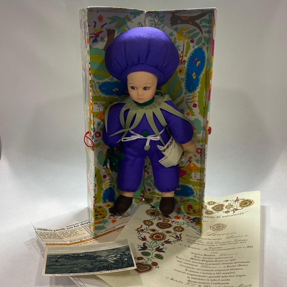 Lenci Mertillo blueberry eggplant collector doll 393/499